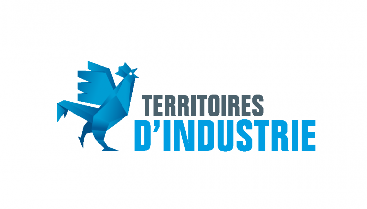 Logo du programme Territoires d'industrie : coq bleu
